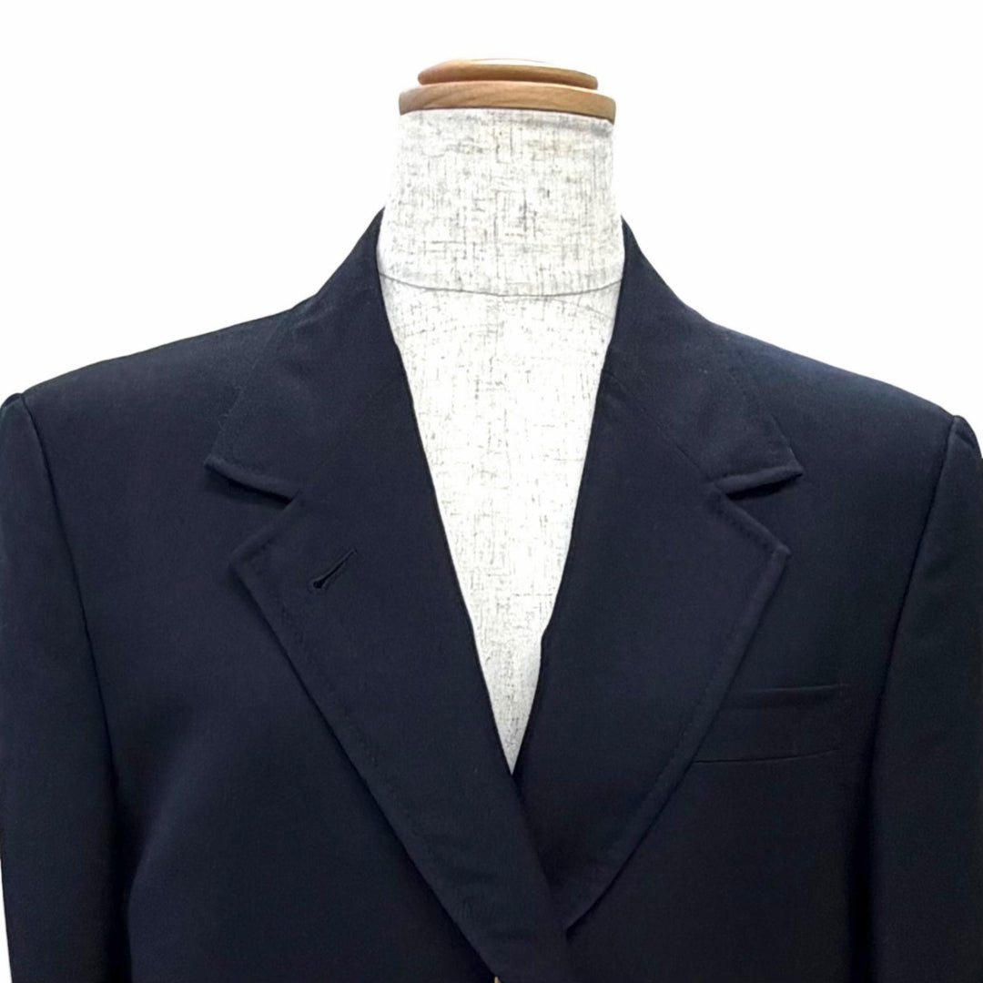 Excellent THOM BROWNE coat Solid Shetland Wide Lapel Overcoat 40 FOC320A