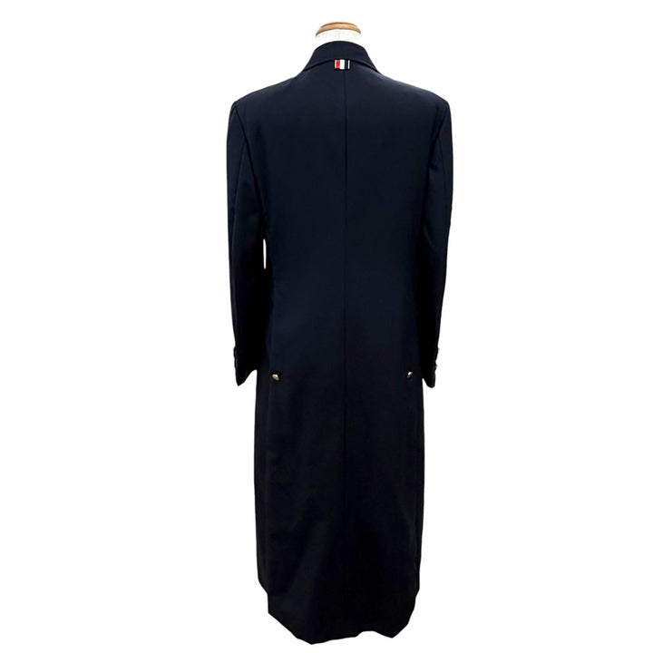 Excellent THOM BROWNE coat Solid Shetland Wide Lapel Overcoat 40 FOC320A