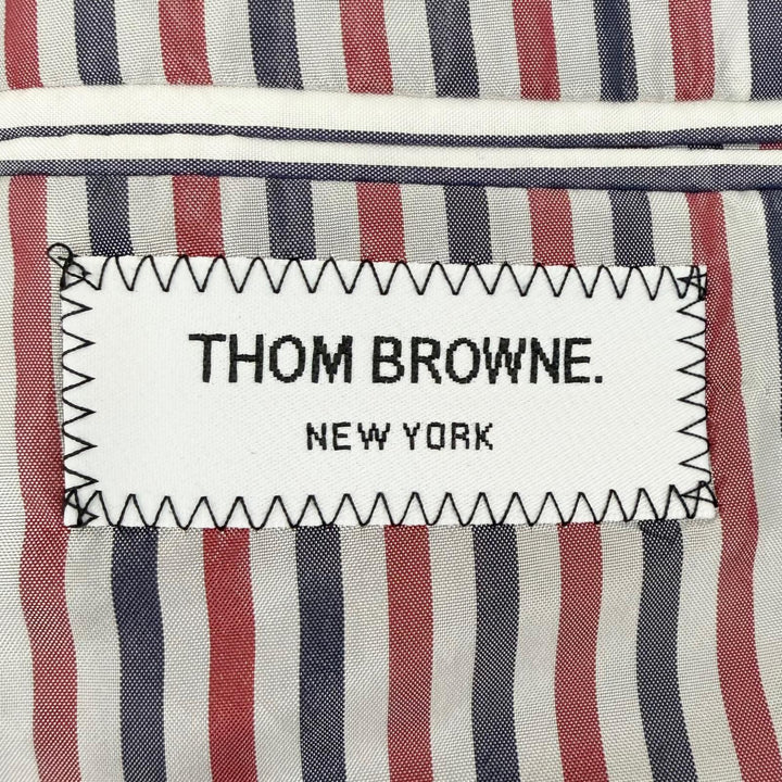 Excellent THOM BROWNE coat Solid Shetland Wide Lapel Overcoat 40 FOC320A
