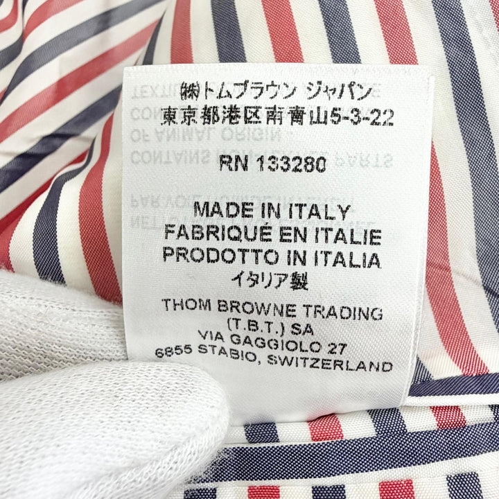Excellent THOM BROWNE Tricolor striped lining, single-breasted, coat. 40 FOC776A