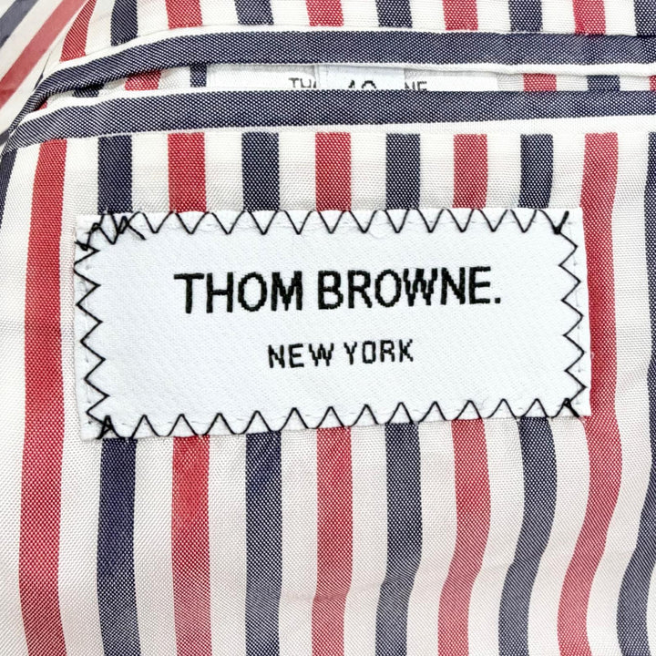 Excellent THOM BROWNE Tricolor striped lining, single-breasted, coat. 40 FOC776A