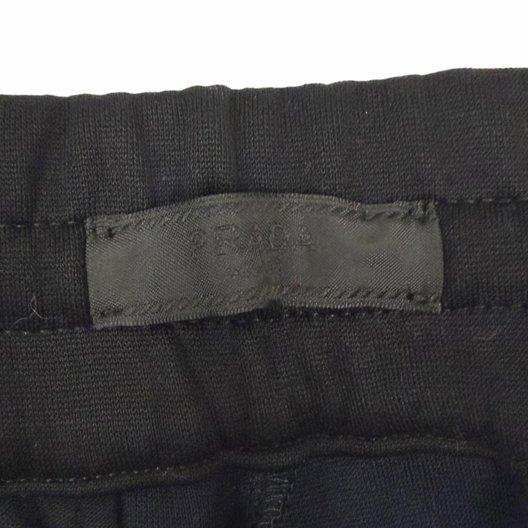 Discounted Great PRADA Pants Nylon-paneled jogger pants (sweatpants) black cotton