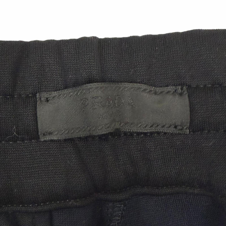 Discounted Great PRADA Pants Nylon-paneled jogger pants (sweatpants) black cotton