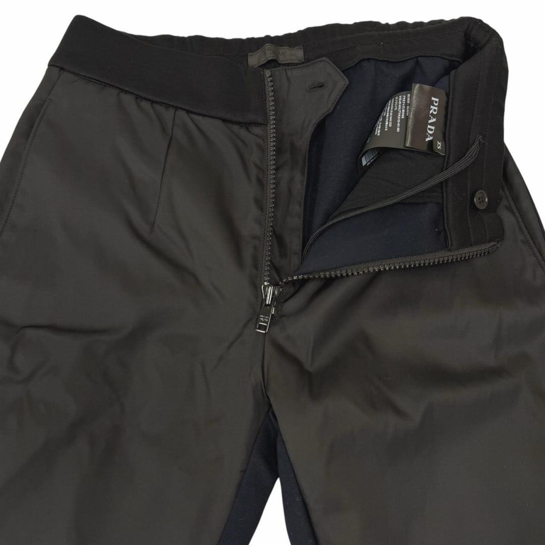 Discounted Great PRADA Pants Nylon-paneled jogger pants (sweatpants) black cotton