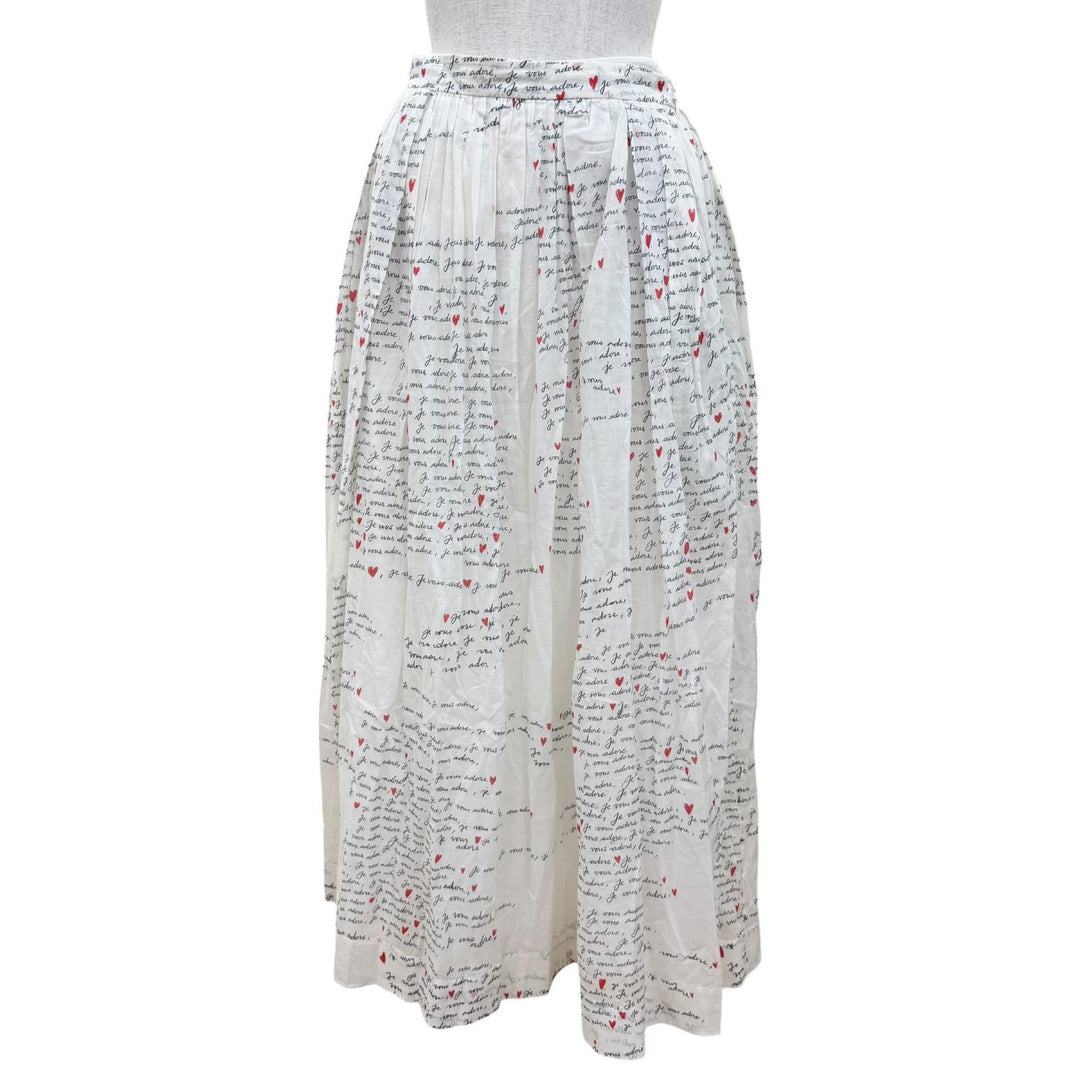 Excellent Christian Dior flare skirt Dioramour Je Vous Adore Long length 38