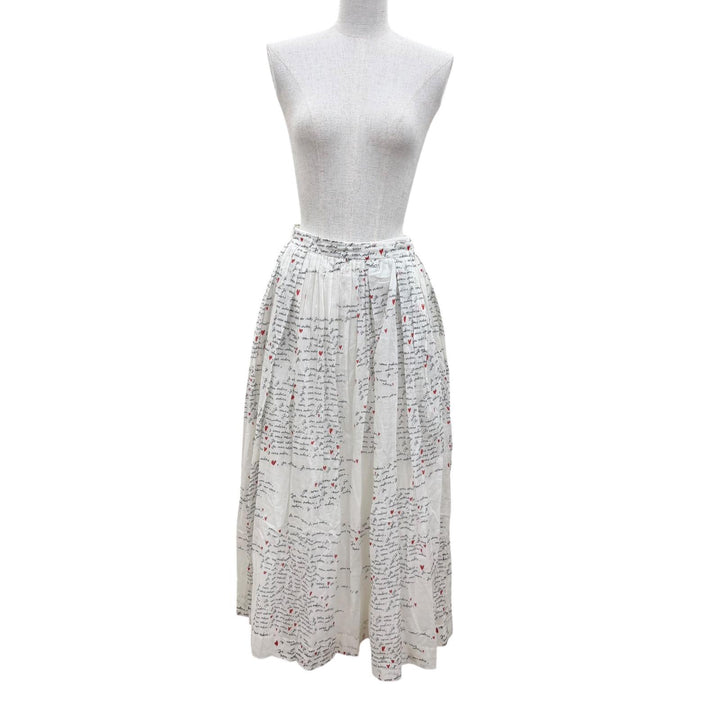 Excellent Christian Dior flare skirt Dioramour Je Vous Adore Long length 38