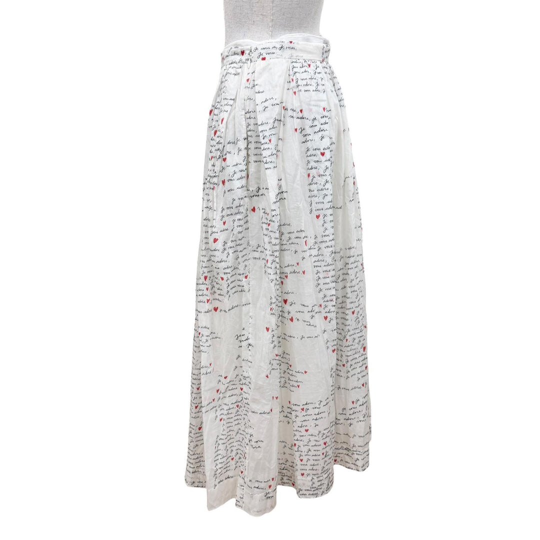 Excellent Christian Dior flare skirt Dioramour Je Vous Adore Long length 38
