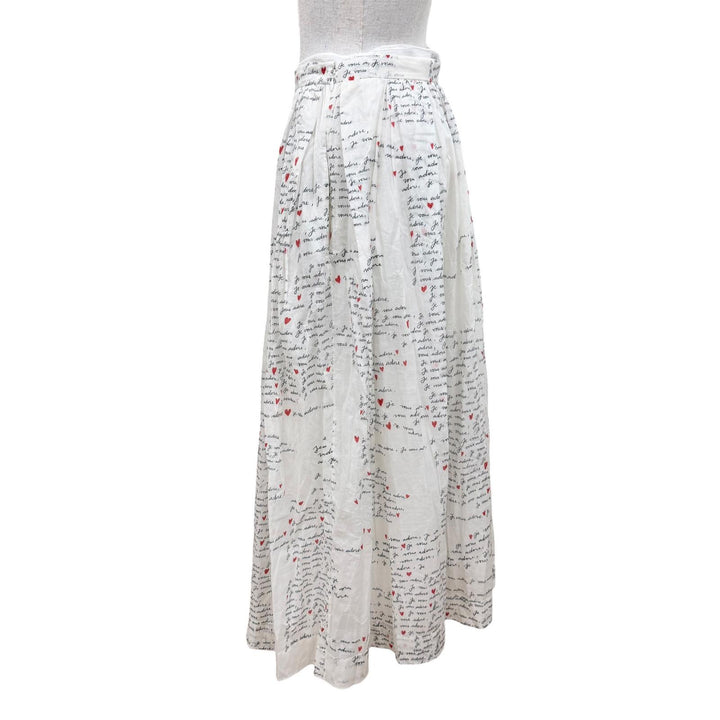 Excellent Christian Dior flare skirt Dioramour Je Vous Adore Long length 38