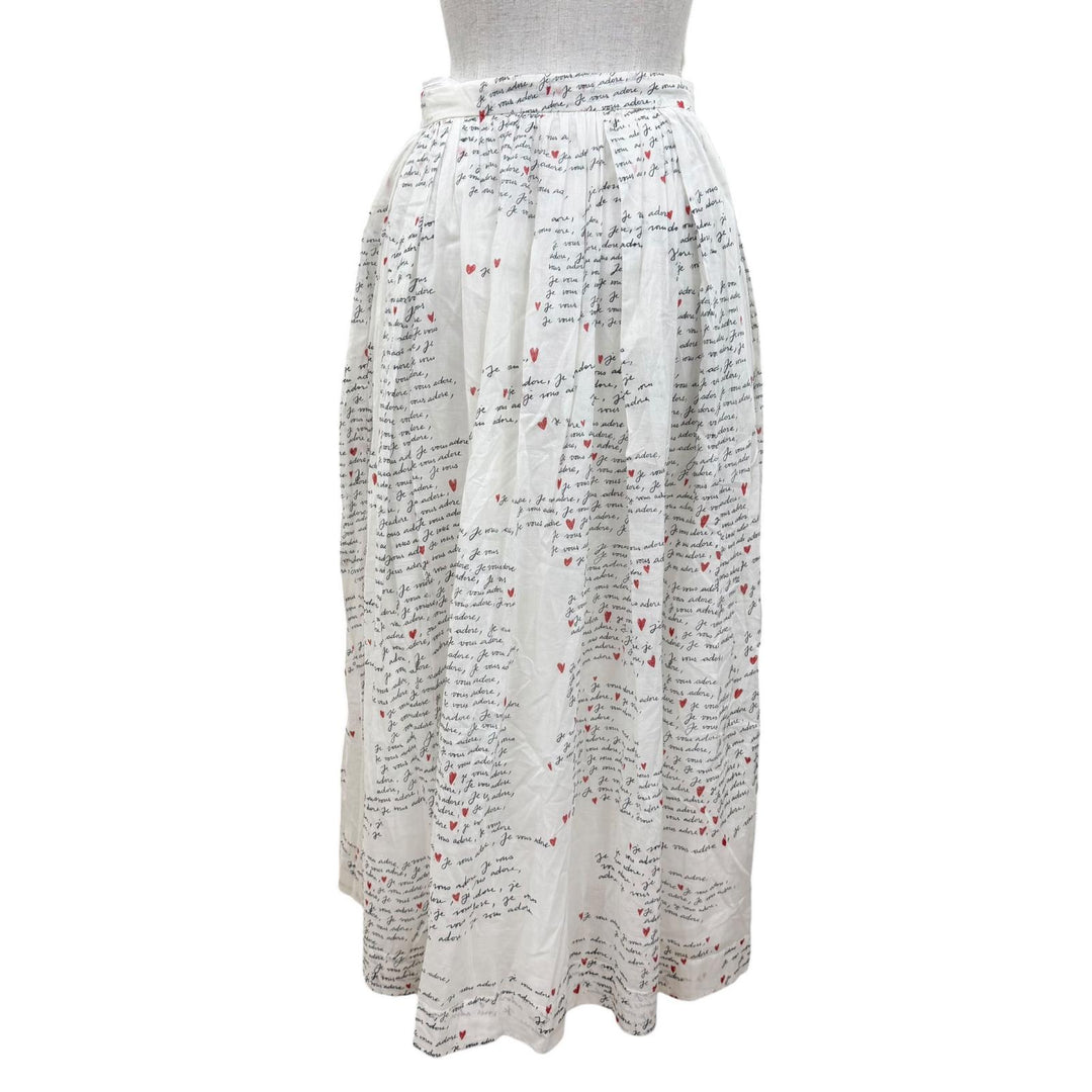 Excellent Christian Dior flare skirt Dioramour Je Vous Adore Long length 38