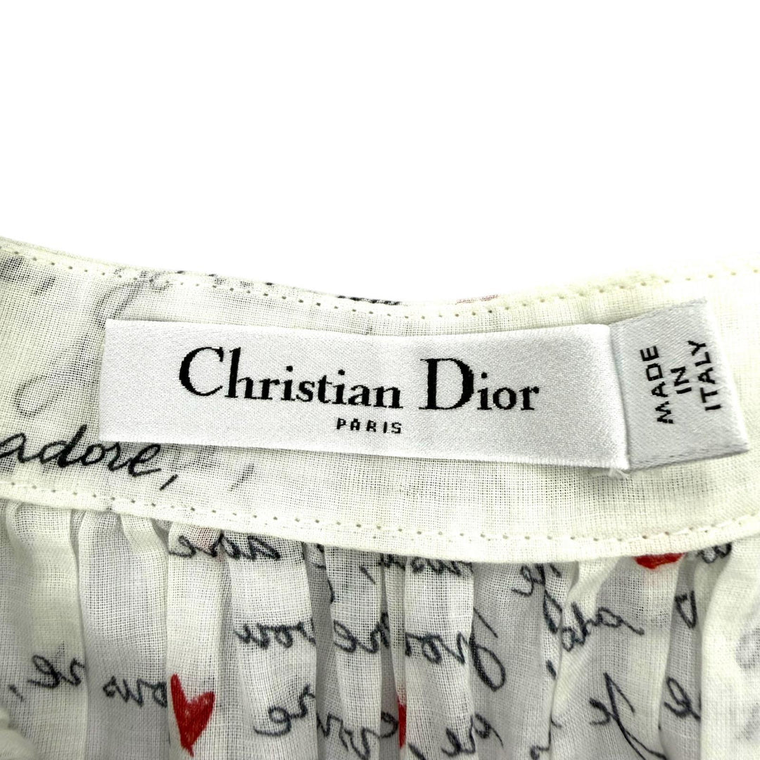 Excellent Christian Dior flare skirt Dioramour Je Vous Adore Long length 38