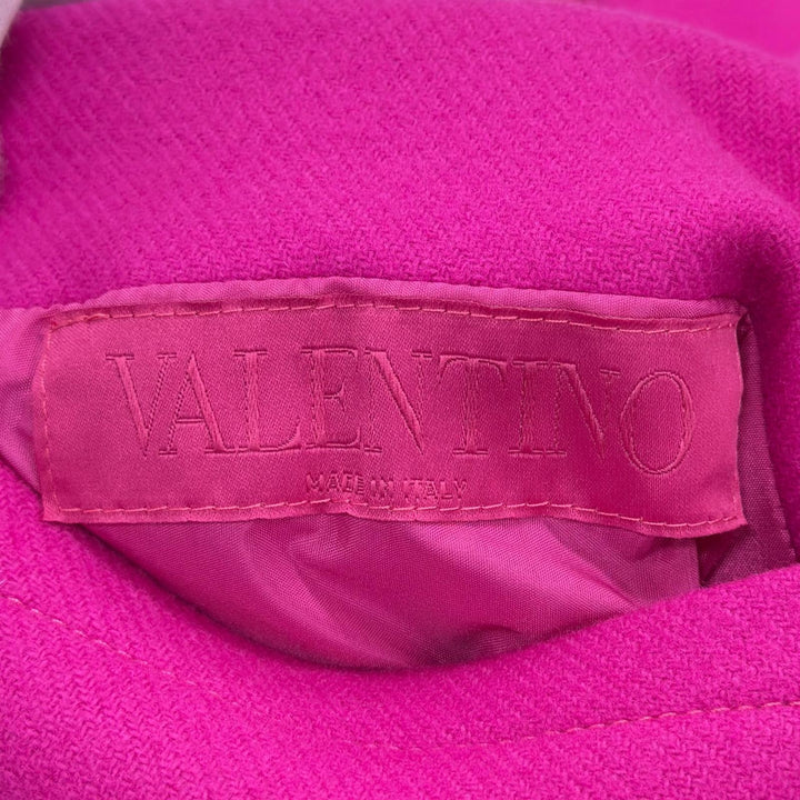 Pristine VALENTINO coat Reversible Jacket With Inner Bomber docking pink wool 48