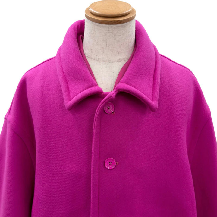 Pristine VALENTINO coat Reversible Jacket With Inner Bomber docking pink wool 48