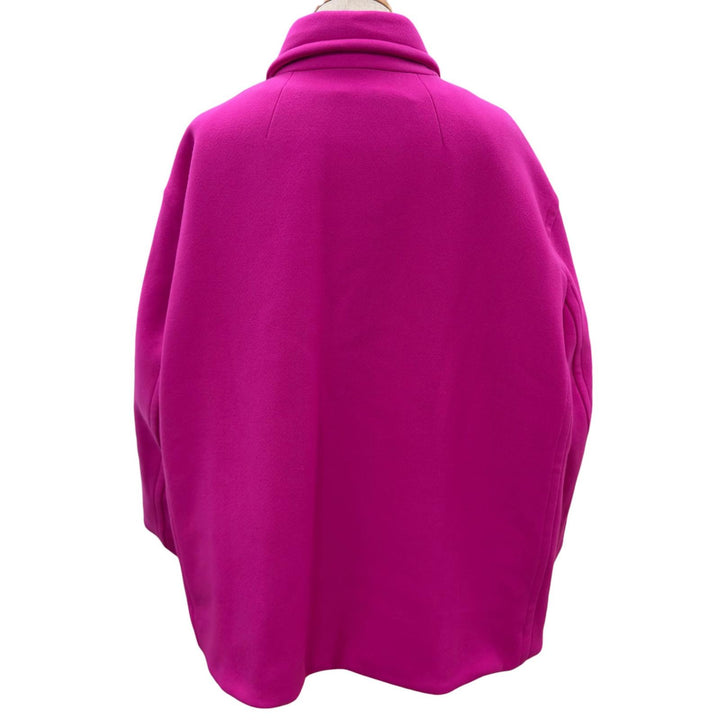 Pristine VALENTINO coat Reversible Jacket With Inner Bomber docking pink wool 48