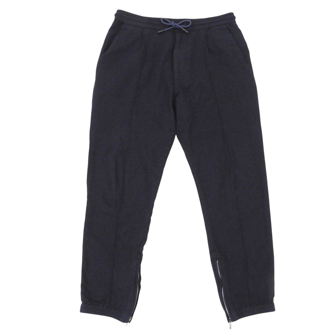 Great DIOR Pants Center-creased sweatshirt Navy wool mens 44 113C122A6053