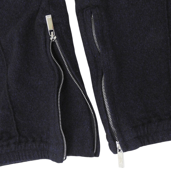 Great DIOR Pants Center-creased sweatshirt Navy wool mens 44 113C122A6053