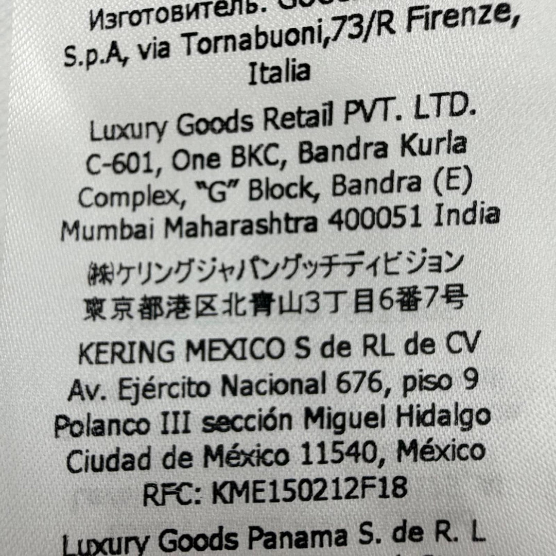 Excellent GUCCI Best Logo and dragon embroidery, padded white Women L 774204