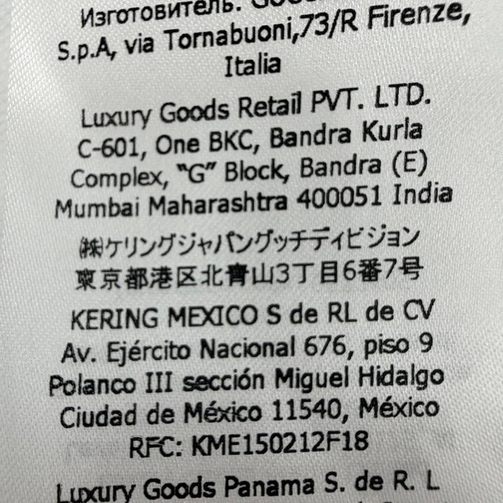 Excellent GUCCI Best Logo and dragon embroidery, padded white Women L 774204