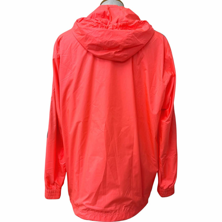 Excellent GIVENCHY Blouson Logo embroidered hooded nylon jacket salmon pink