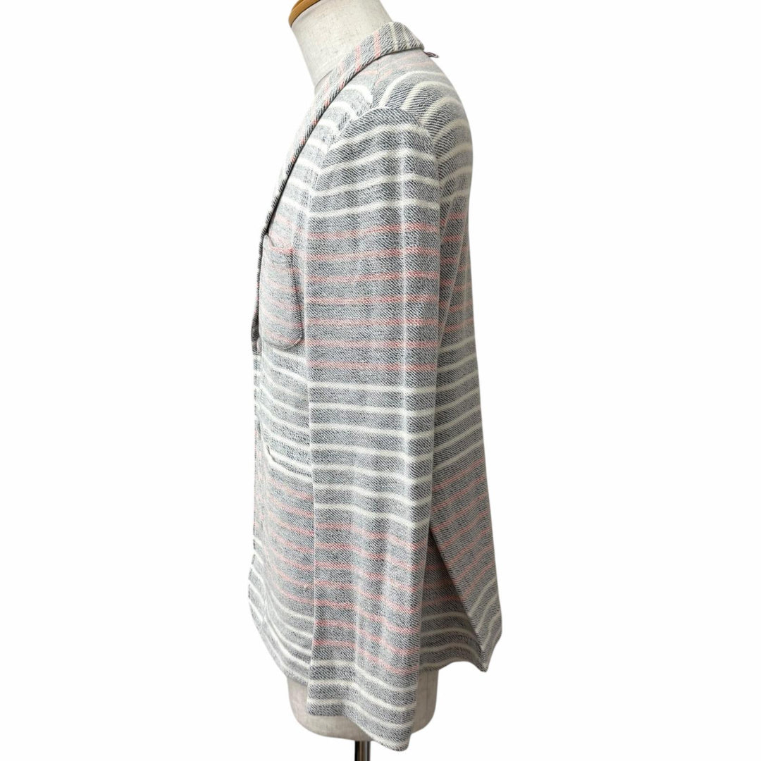Excellent THOM BROWNE Jacket Border Tricolor Terry Cloth