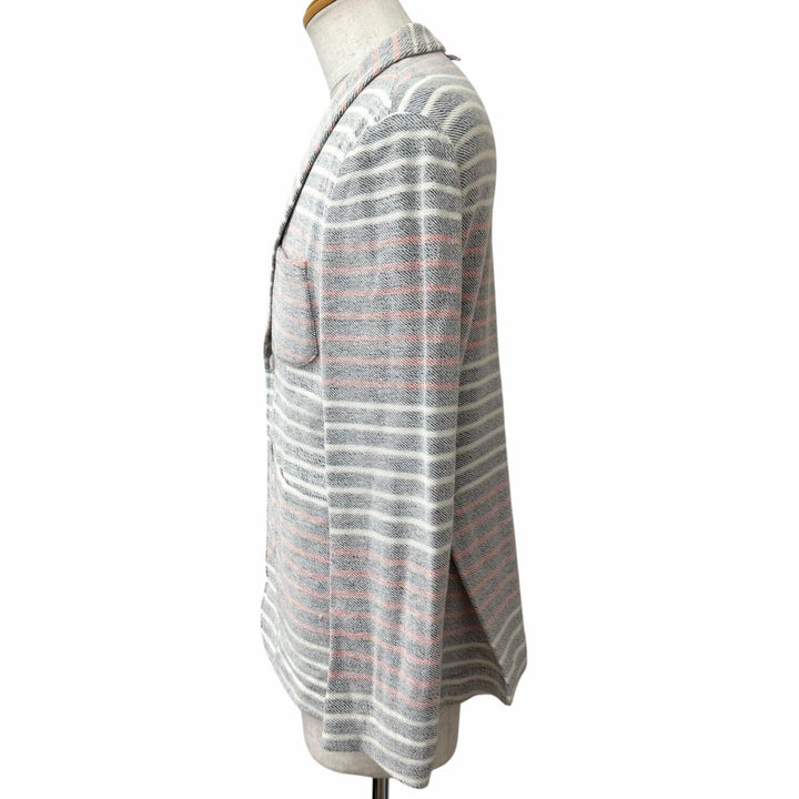 Excellent THOM BROWNE Jacket Border Tricolor Terry Cloth