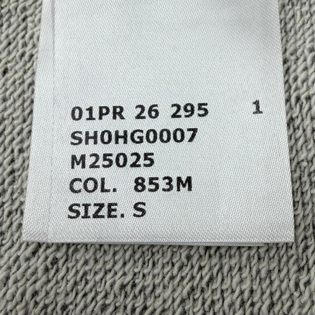 Discounted Great MM6 Maison Margiela hoodie Label patch hooded zip-up gray S SH0HG0007