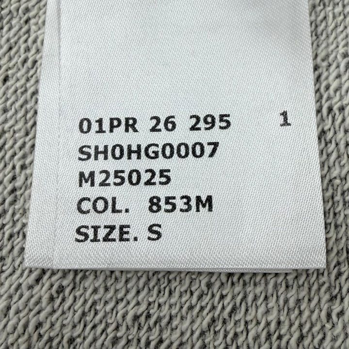 Discounted Great MM6 Maison Margiela hoodie Label patch hooded zip-up gray S SH0HG0007