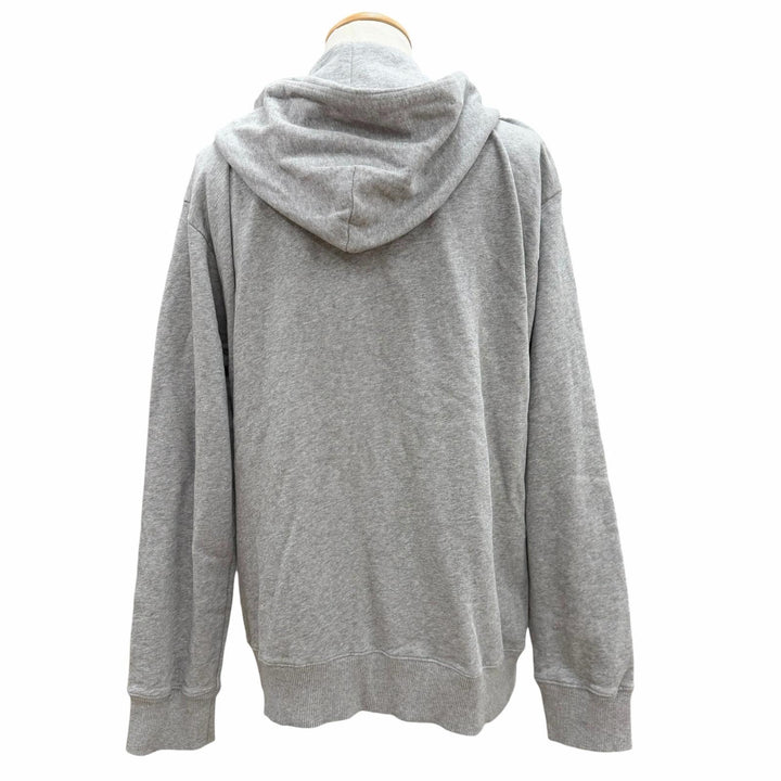 Discounted Great MM6 Maison Margiela hoodie Label patch hooded zip-up gray S SH0HG0007