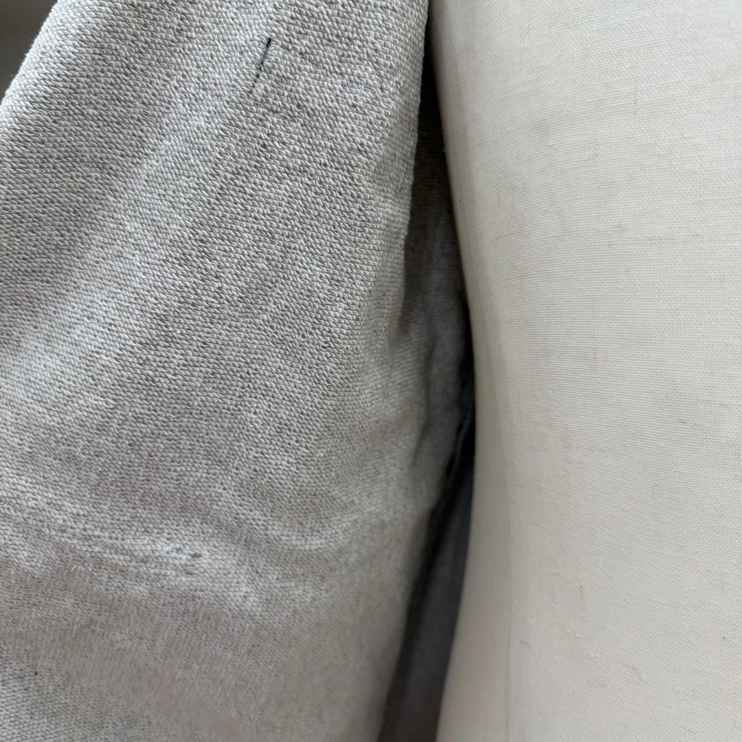 Discounted Great MM6 Maison Margiela hoodie Label patch hooded zip-up gray S SH0HG0007