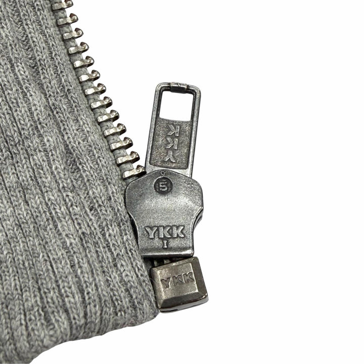 Discounted Great MM6 Maison Margiela hoodie Label patch hooded zip-up gray S SH0HG0007