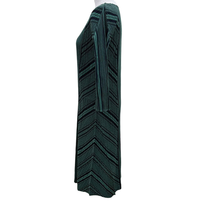 Excellent PLEATS PLEASE one piece Long sleeve long length green 3 PP11-JH564