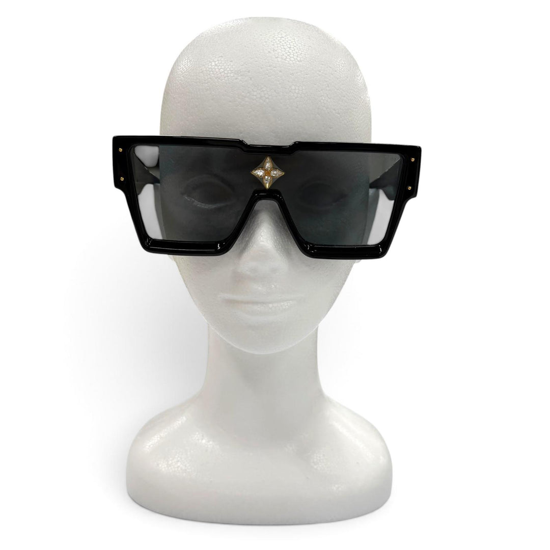Excellent LOUIS VUITTON sunglasses Cyclone Current Products Eyewear black Z1578E