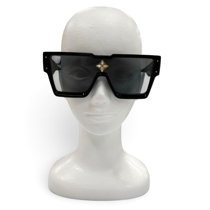 Excellent LOUIS VUITTON sunglasses Cyclone Current Products Eyewear black Z1578E