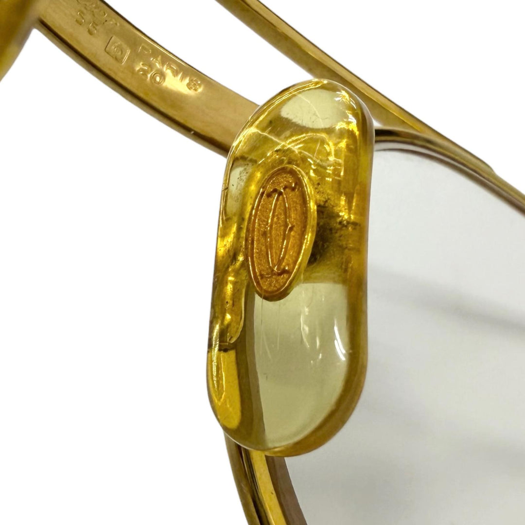 Very Good Cartier Glasses Trinity Oval Frame gold mens