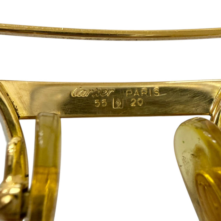Very Good Cartier Glasses Trinity Oval Frame gold mens