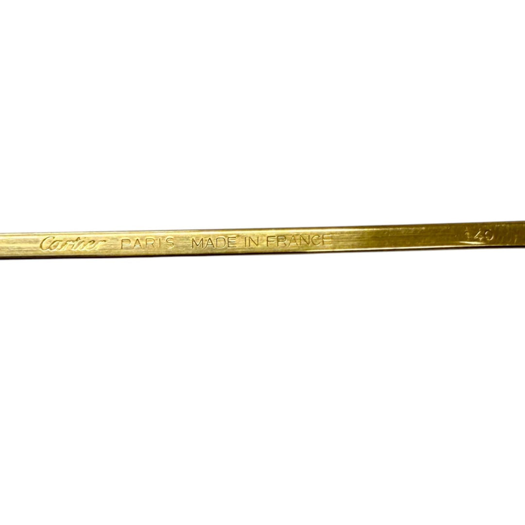 Very Good Cartier Glasses Trinity Oval Frame gold mens