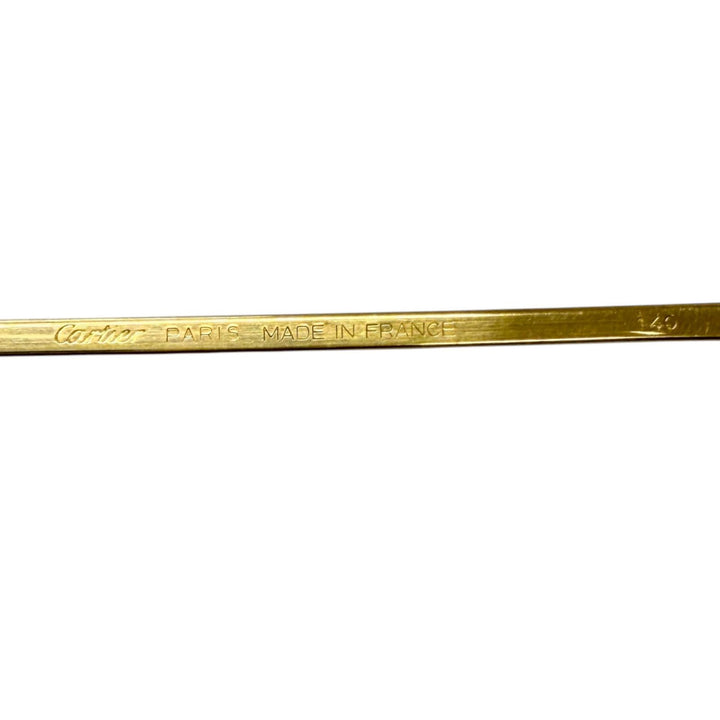 Very Good Cartier Glasses Trinity Oval Frame gold mens