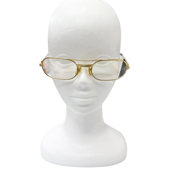 Very Good Cartier Glasses Trinity Oval Frame gold mens