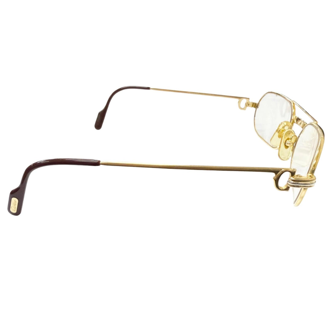 Very Good Cartier Glasses Trinity Oval Frame gold mens