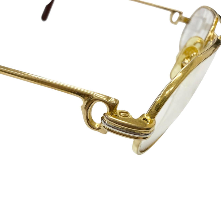 Very Good Cartier Glasses Trinity Oval Frame gold mens