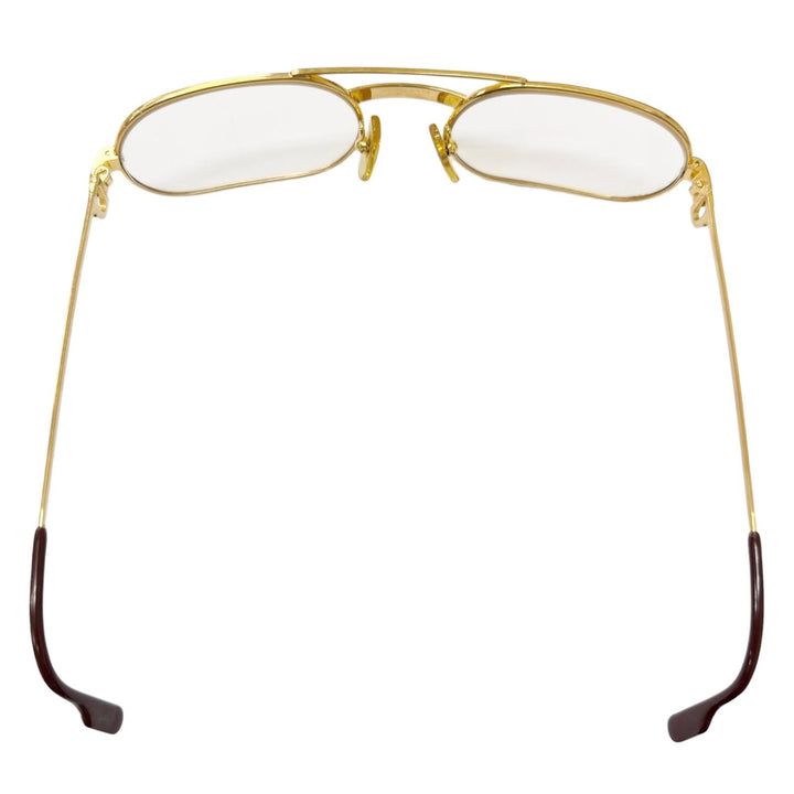 Very Good Cartier Glasses Trinity Oval Frame gold mens