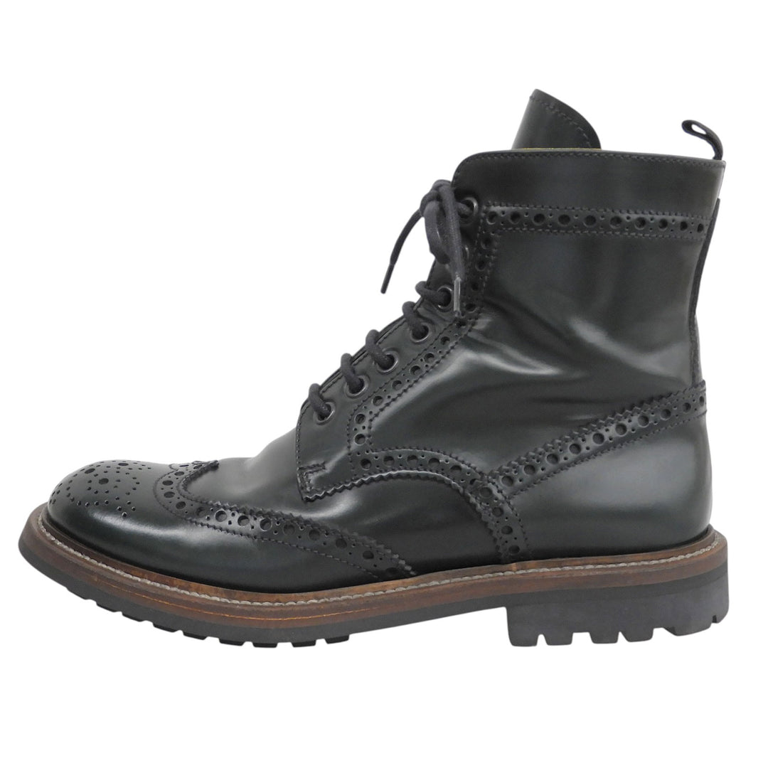 Great CHURCH'S boots ANGELINA 2 Wing tip Dark green Calf leather Women 36