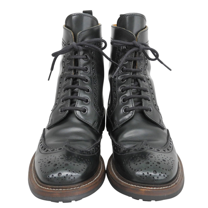 Great CHURCH'S boots ANGELINA 2 Wing tip Dark green Calf leather Women 36