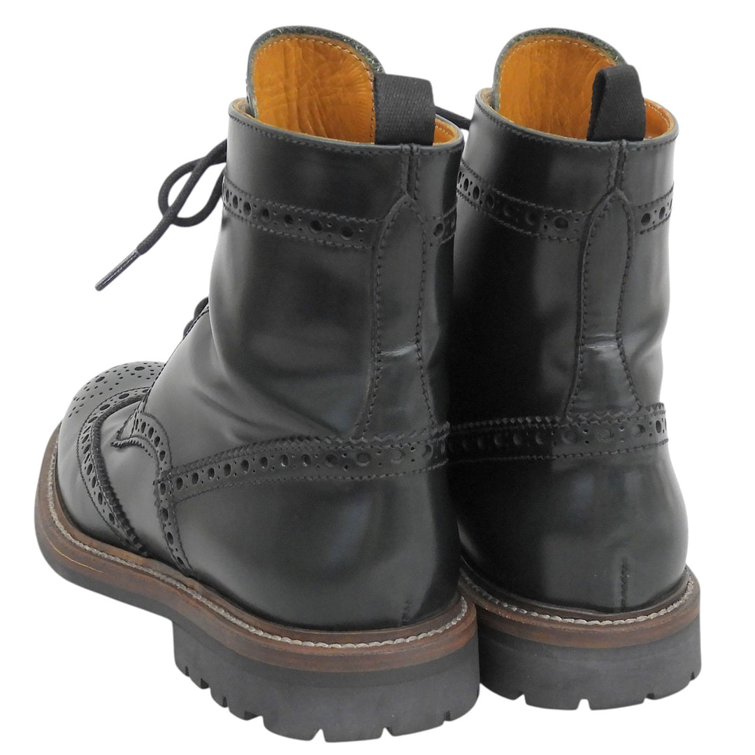 Great CHURCH'S boots ANGELINA 2 Wing tip Dark green Calf leather Women 36