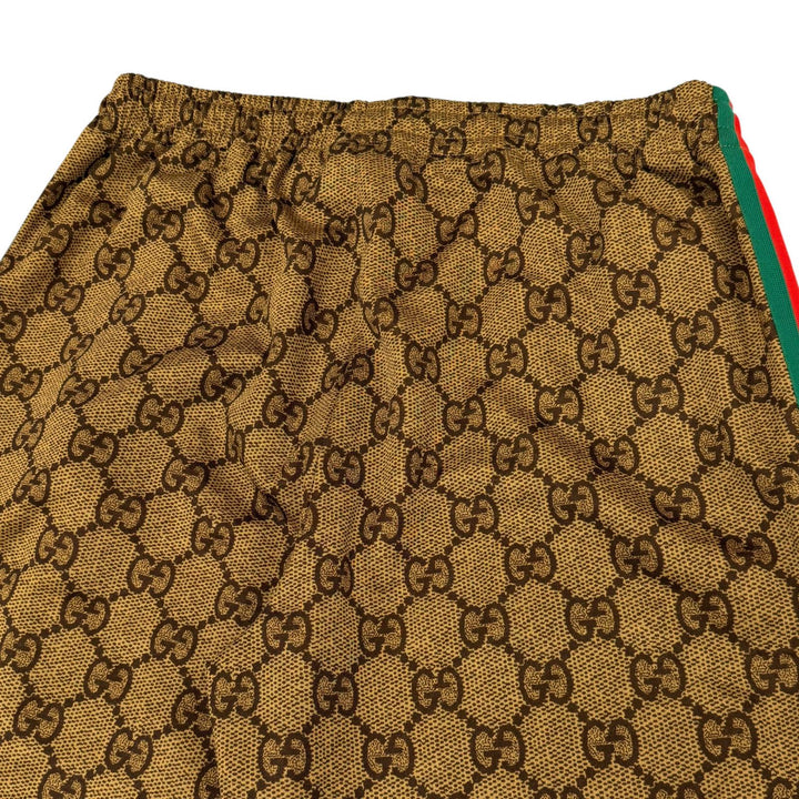 Great GUCCI two-piece set GG print technical jersey Brown mens M 523489/523488