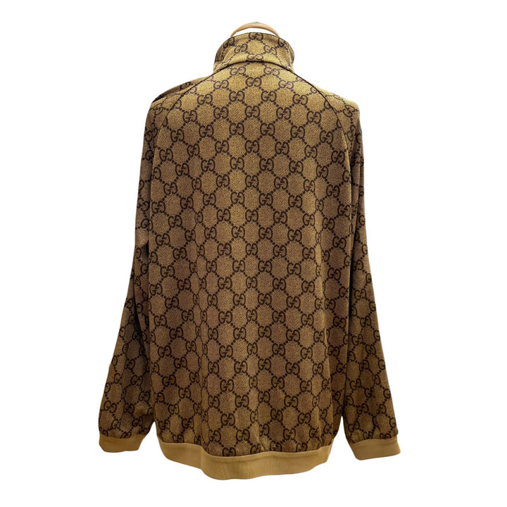 Great GUCCI two-piece set GG print technical jersey Brown mens M 523489/523488