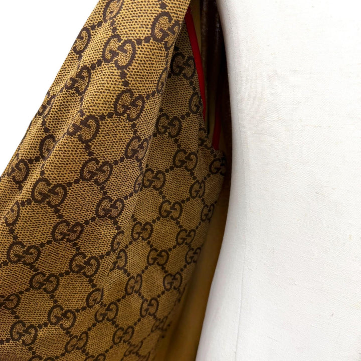 Great GUCCI two-piece set GG print technical jersey Brown mens M 523489/523488