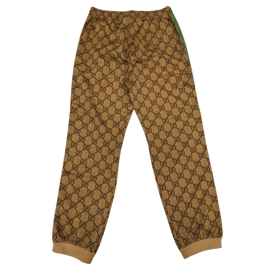 Great GUCCI two-piece set GG print technical jersey Brown mens M 523489/523488