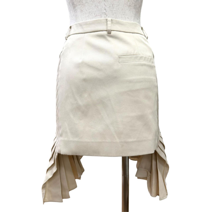 Pristine BONBOM skirt Pleated design mini beige cotton Women M BPT24-SKIRT7