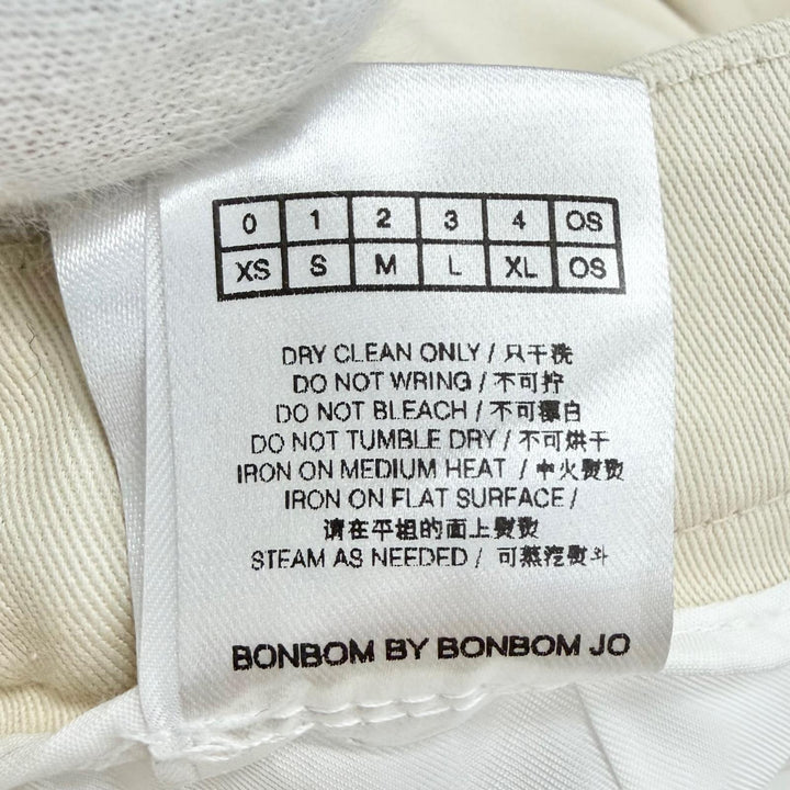 Pristine BONBOM skirt Pleated design mini beige cotton Women M BPT24-SKIRT7