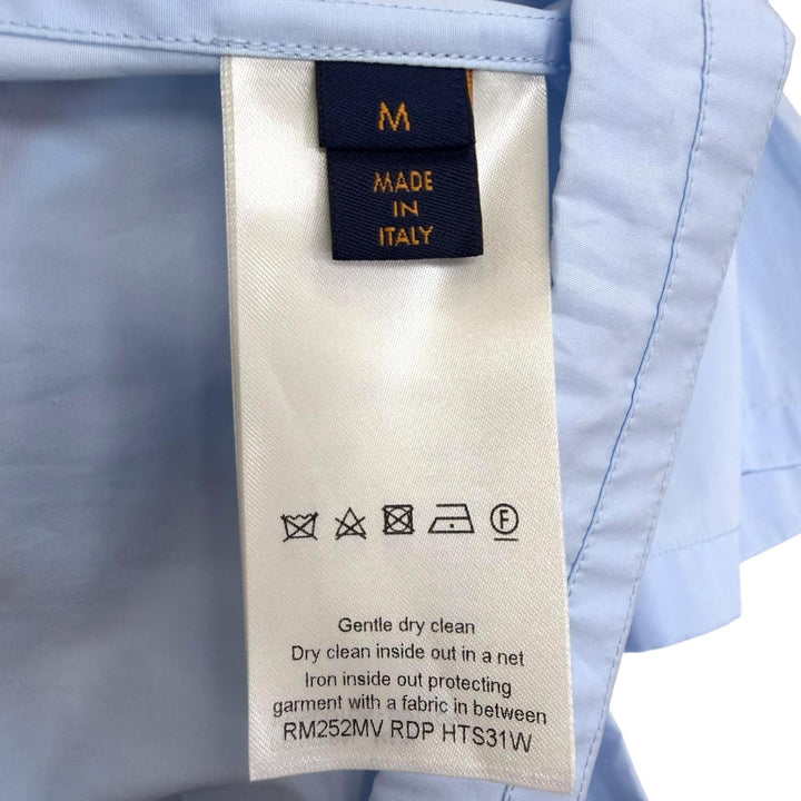Excellent LOUIS VUITTON Short sleeve shirt Monogram Flower Embroidery